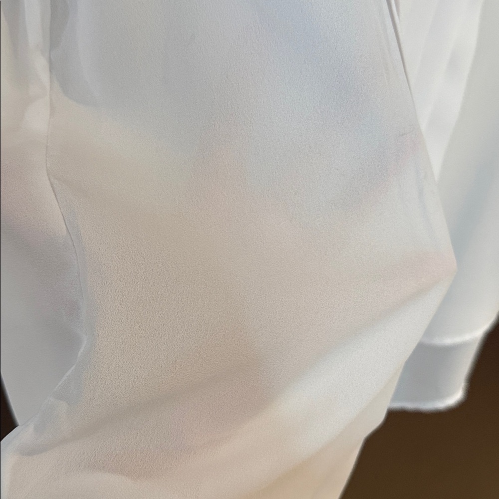 Joan Vass Studo Vintage Women’s Tuxedo shirt dress white Size Medium - Picture 10 of 11